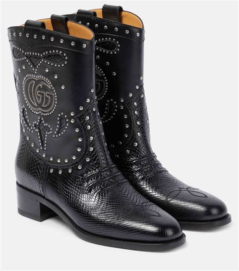 mytheresa gucci boots|gucci cowboy boots.